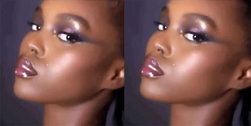 maquillage scintillant 