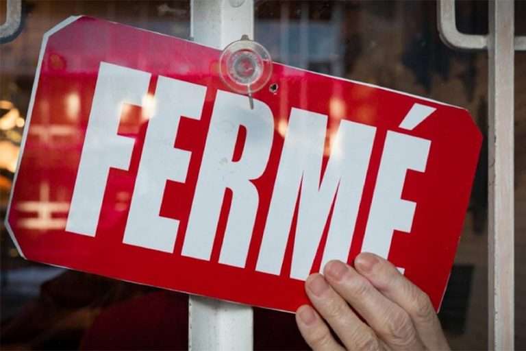 fermeture des établissements
